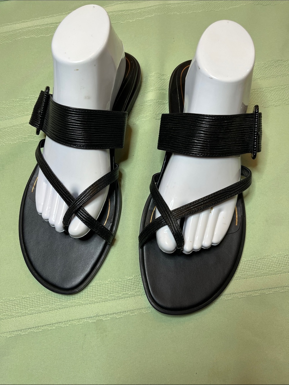Vionic Black Strappy Slide Sandals with Ankle Strap